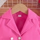 thumbnail image 4 of Odeerbi 3-9 Años Trajes de Verano Para Niñas Camisola de Algodón Pantalones Cortos Chaqueta Blazer Trajes Chaqueta Con Solapa de Muesca Conjunto de Tres Piezas, 4 of 7