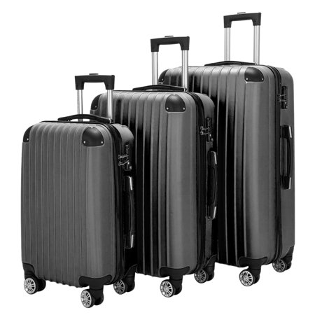 Zimtown Luggage Set ABS 20in/24in/28in Suitcase with TSA Lock Spinner