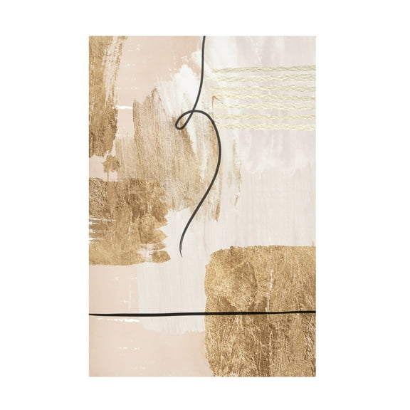 Trademark Fine Art Sally Ann Moss Aesthetic Gold 2 Canvas Wall Art