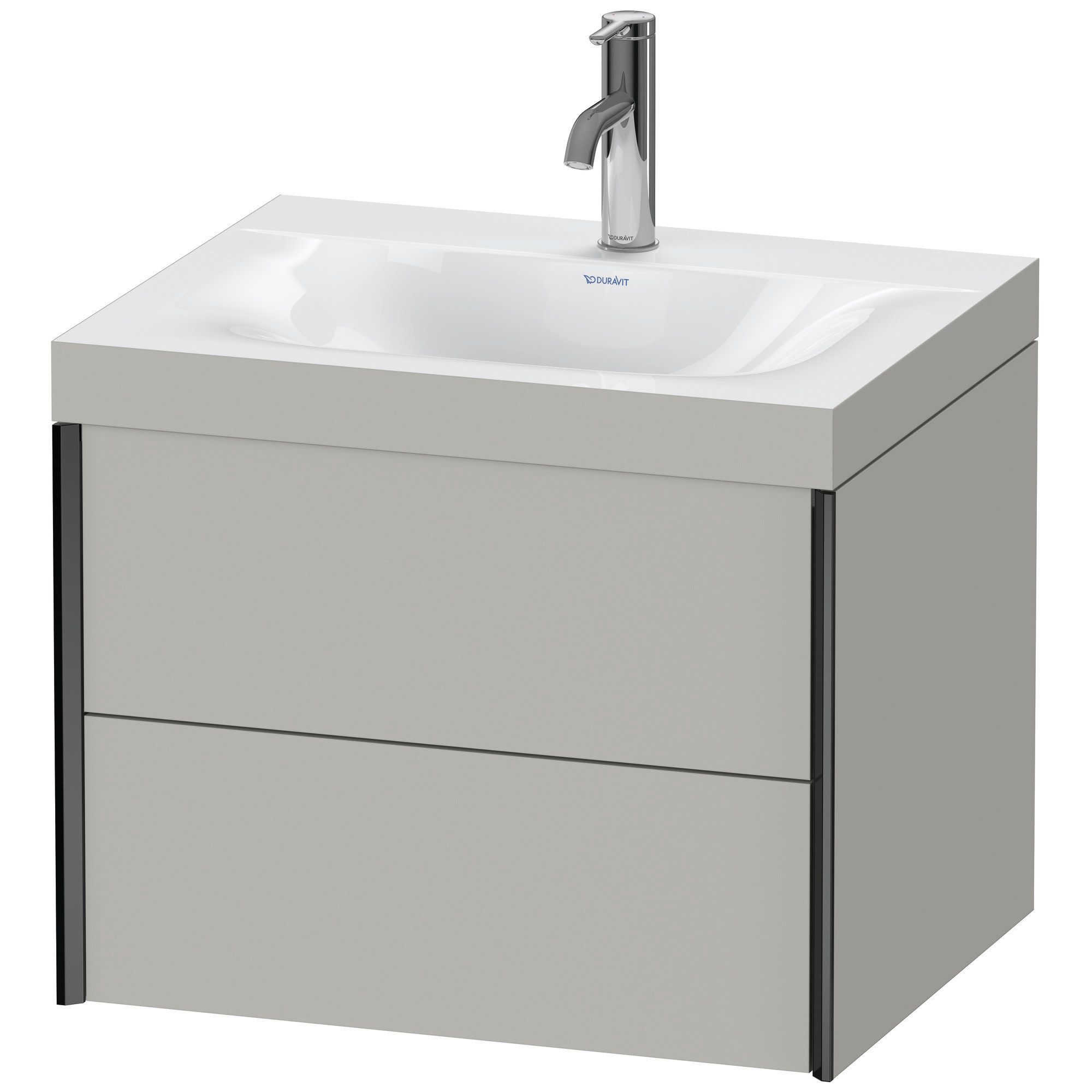 Duravit Xv4614c1Hole Xviu 24" Wall Mounted Single Basin Vanity Set