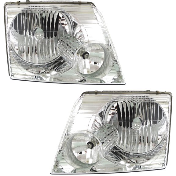 For 2002-2005 Ford Explorer Pair Head Lights Driver and Passenger Side; FO2502176 FO2503176-replaces 1L2Z-13008AB 1L2Z-13008AA