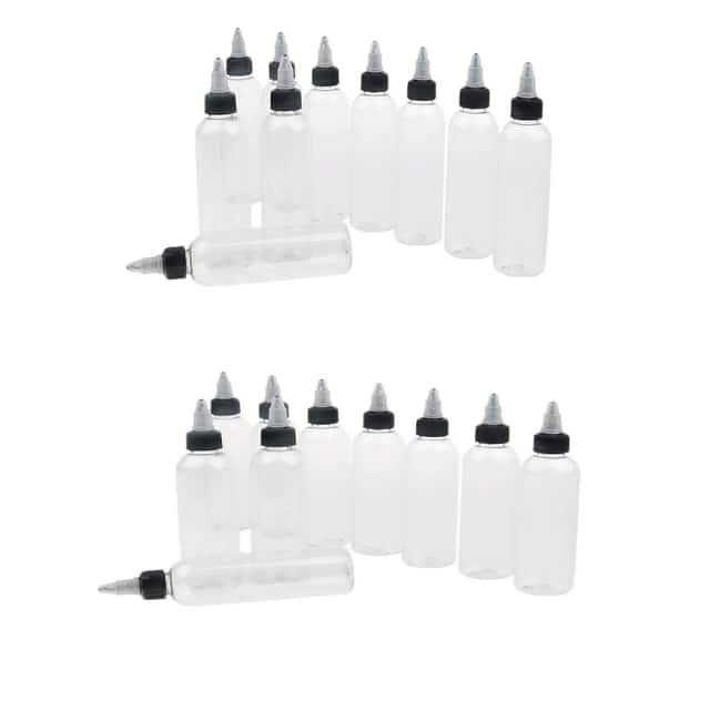 20 Botellas de Plástico Yinane Botellas de Condimento con Punta de Boquilla 120 Ml