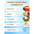 thumbnail image 5 of GGTB 5 Cu.ft Black Chest Freezer Refrigerator, Top Open Door, Adjustable Temp for Home Kitchen Office Bar, 5 of 7