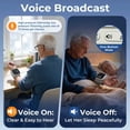 thumbnail image 5 of Automatic Wrist Blood Pressure Monitor, Rechargeable, Voice Broadcast ON/OFF, Large LCD Display, 2-User 300 Memory, Adjustable Cuff 5.3-7.7 inches, BP Machine for Home Travel Seniors, 5 of 10