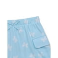 thumbnail image 2 of 365 Kids by Garanimals Girls Print French Terry Cargo Shorts, Sizes 4-10, 2 of 3
