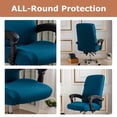 thumbnail image 5 of Printed pattern office chair cover, waterproof, detachable, washable, used for office and computer chairs, 5 of 6