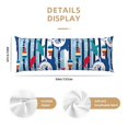 thumbnail image 2 of KLL Ultra Soft Microfiber Body Pillow Cover/Pillowcases 20"x54" with Hidden Zipper Closure-Fish And Shark, 2 of 5