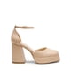 thumbnail image 2 of Zapatos de Plataforma con Tacón Grueso para Mujer DREAM PAIRS Talla 6.5 Nude, 2 of 8