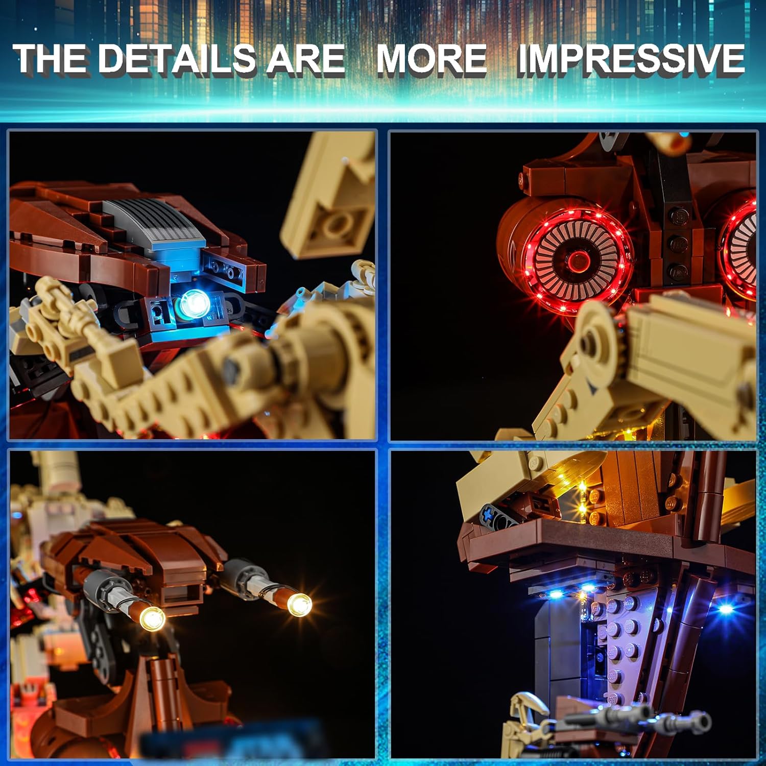 LED Light Kit for Lego 75428 Battle Droid with STAP,Compatible with Lego 75428 Building Blocks Model(Not Include Blocks Set)