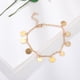 thumbnail image 4 of Fiudx Tobillera Étnica, Aleación Colegiada de Moda, Pulsera con Dije Redondo de Lentejuelas, Accesorio de Estilo Veraniego, Estuche de Joyería para Mujer, Talla Ajustable, Diseño Artesanal., 4 of 7