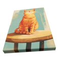 thumbnail image 3 of 12x18 inch Frameless Painting Wall Decor A Cat Basking In The Sun,Rustic Living Room,Cat'S Nest,Club,Cafes Wall Art Decor Poster Prints,Exquisite Cat Basking In The Sun Modern Style Painting, 3 of 6