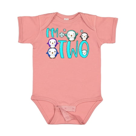 

Inktastic I m 2 Cute Penguin Birthday Party Gift Baby Boy or Baby Girl Bodysuit