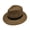 Coffee, variant on Womens Mens Western Cowboy Hats BWASD Classic Wide Brim Solid Color Straw Weave Panama Hat Sunscreen Sun Jazz Hat for Vacation, Travel, Outdoor Brown