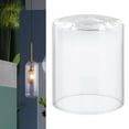 thumbnail image 3 of Glass Lamp Shade Hanging Light Cover Decor Light Fixture Cylinder Glass Shade Pendant Lampshade for Home Living Room Chandelier 10cmx15cm, 3 of 9