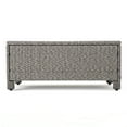thumbnail image 3 of Outdoor Wicker Loveseat and Coffee Table Set with Cushions, Black ,Grey, 3 of 12