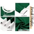 thumbnail image 6 of Fantaslook Color Block Sweatshirts for Women Crewneck Long Sleeve Oversized Pullover Tops Casual Fall Outfits, 6 of 8