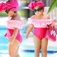 thumbnail image 3 of Family Matching Frill Swimwear Mother Daughter Girl Bikini Bathing Suit Swimsuit, 3 of 5