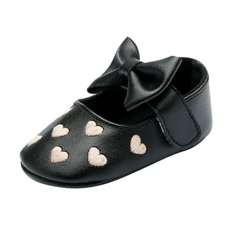 

Toddler Kid Baby Girls Princess Cute Toddler First Walk Soft Leather Bow Shoes Girl Dress Shoes Size 2 Strike Ride Shoes Girls