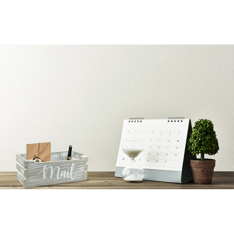 Gray Wood Tabletop or Wall Mounted Can Organizer