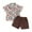 Z09-Brown, variant on Caqnni Toddler Boys Girls 2pcs Outfits Set Sleeveless Print Tops+Shorts Summer Pj's For 2t 3t 4t 5t 6t Pajamas & Dailywear Children's Gift (Brown,2-3 Years)