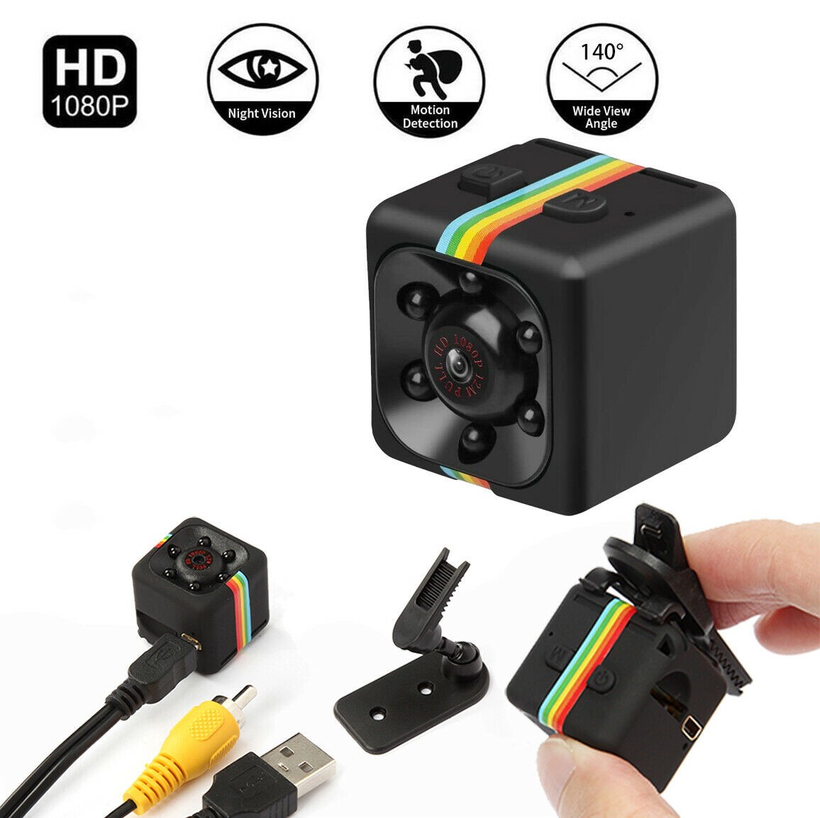 Mini Camera,1080P Camera with IR Night Vision and Motion Detection,Micro Surveillance Camera for