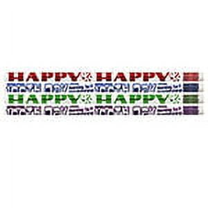 Musgrave Pencil MUS2577D Happy 100th Day Pencils - Pack of 12