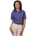 thumbnail image 1 of BlueGeneration Ladies Short Sleeve Easy Care Poplin - French Blue Extra Small Solid, 1 of 1