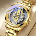 thumbnail image 3 of Guardurnaity Reloj de de cuarzo resistente al agua con estilo para hombre, de Metal, para cronometraje preciso, nuevos relojes para hombre Relojes Acero plateado, 3 of 6