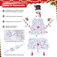 thumbnail image 4 of Resenkos 6.5ft Snowman Shape Christmas Tree with 140 Cool Lights & 8 Modes, White, 4 of 9