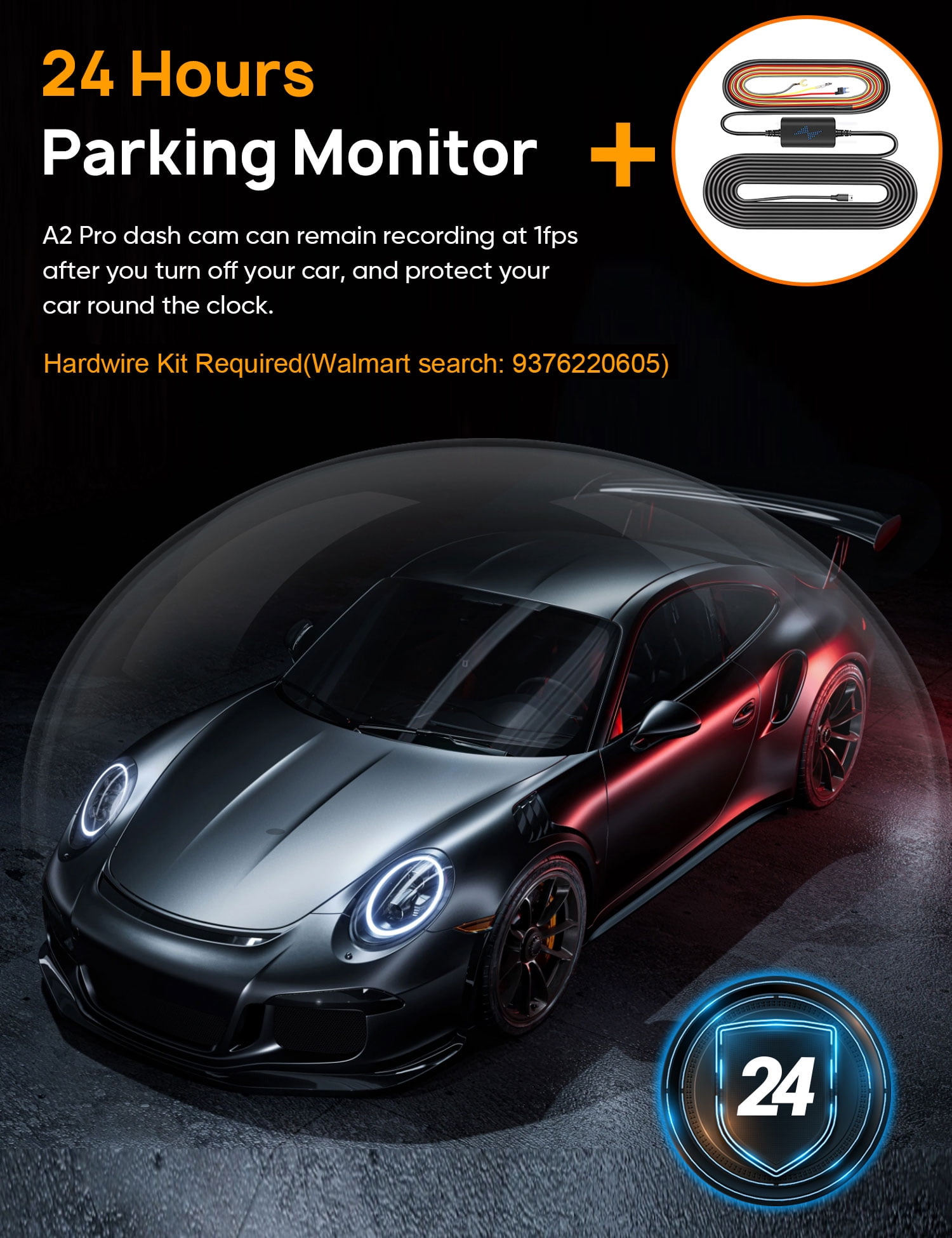 ODREY Dash Cam Front and Rear, 4K+2.5K 5G WiFi & WDR Dash Camera for Car with 64GB Card dashcam, G-Sensor, Super Night Vision, Loop Recording, Parking Mode