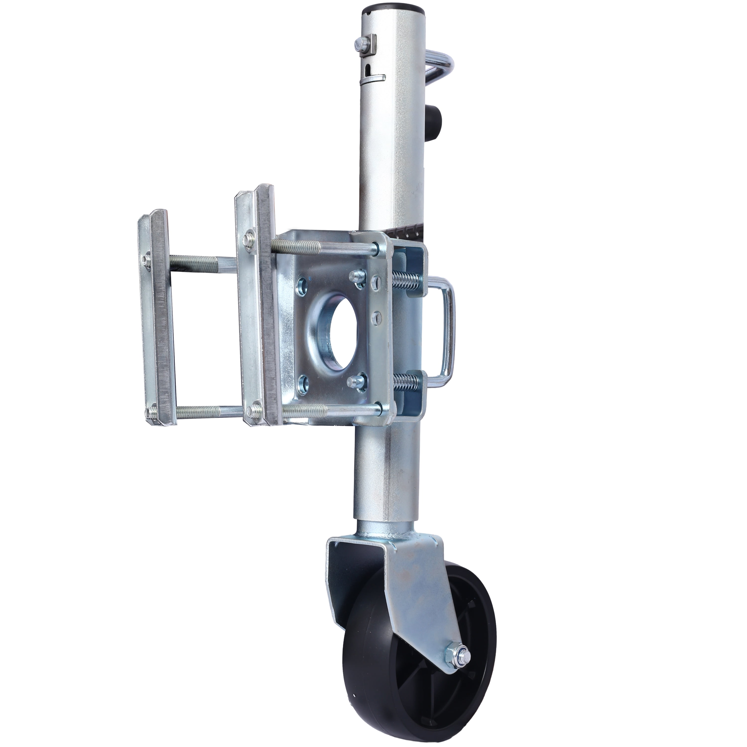 Trailer Jack 32.8 in, Bolt-on Tongue Jack 1000 lb Capacity with Wheel and Handle for Boat, RV, Utility Trailer