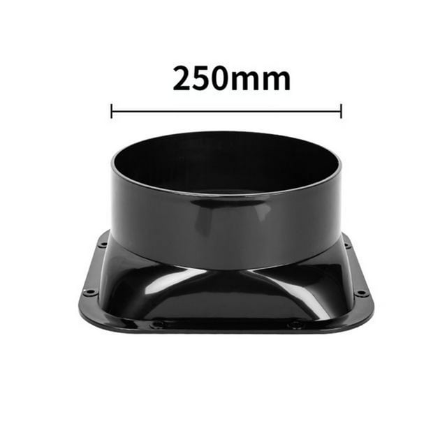 Duct Connector Square Flange Abs Plastic for 100-300mm Dia Hose Check Valve
