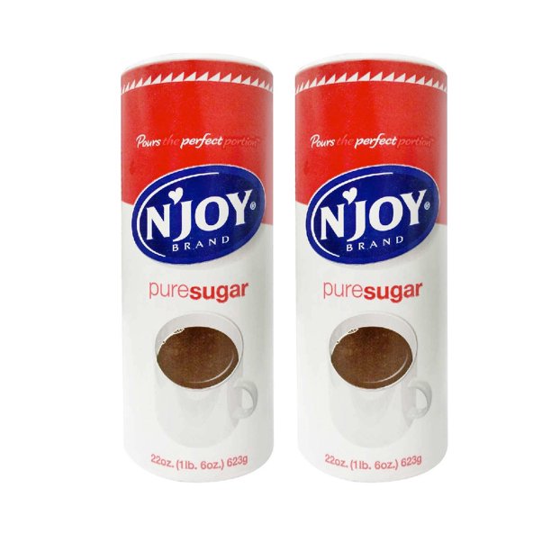 N'Joy Pure Cane Sugar, 22 oz, 8 ct 2PK