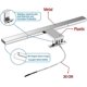 thumbnail image 2 of LED Bathroom Mirror Lamp 30 Cm 5W 820lm 230V Cool White 6000K,Ip44 Class II Slim Bath Mirror Lamp,Clamp On/Mirror Cabinet/Wall Lighting 300mm, 2 of 5