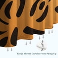 thumbnail image 6 of Orange and Black Of Leopard Print Shower Curtain 84"x72" ,Bathroom Decorative Shower Curtains Set with 12 Hooks,Modern Waterproof Washable Shower Curtain, 6 of 6