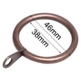 thumbnail image 2 of Uxcell 1.5'' Curtain Rings with Eyelet for Curtain Rod Metal Copper Tone Pack of 20, 2 of 6