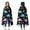 Black Cartoon Dinosaurs, variant on Wearable Blanket,Black Cartoon Dinosaurs Eggs Stars Pattern Hooded Wearable Flannel Blanket for Adults & Teens,Winter Poncho Shawl Wrap Cape Cozy Anti-Pill,50"x60"