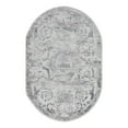 thumbnail image 3 of Unique Loom Finsbury Collection Area Rug - Diana (5' 3" x 8' Oval Gray/Ivory), 3 of 7