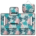 thumbnail image 5 of FUIALDOLG Hawaiian Tropical Green Leaf Golf Cart Print Golf Cart Accessories Breathable Club Car Seat Cover Anti Scratch Golf Cart Seat Towel Blanket with Pocket Universal Fit Most Carts,51x30Inch, 5 of 8