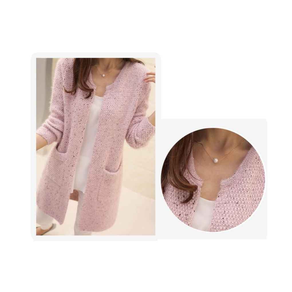 womens mid length cardigan