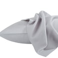 thumbnail image 4 of Kelnaro Queen Size Cotton Pillowcase 2 Pack 20x30 inches, Envelope Closure Ultra Soft Breathable Pillow Covers, Light Grey, 4 of 5