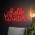 thumbnail image 3 of Handmadetneonsign Hello Winter Neon Sign, Custom Hello Winter Led Sign, Personalized Hello Winter, 3 of 5