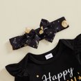 thumbnail image 6 of Cjfdfy  Newborn Baby Girl New Year Fall Outfit Happy New Year Long Sleeve Romper With Shorts Bow Headband Socks Infant Cute My 1St New Year Fall Winter Outfit 0-18M, 6 of 9
