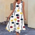 thumbnail image 1 of Ovzne Robes d'Été pour Femmes 2025 Robe Dames Mode d'Été Imprimée Sans Manches Col Rond Robe Débardeur Décontractée Robe Grande Taille Robe Imprimée Liquidation, 1 of 7