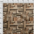 thumbnail image 3 of oneOone Rayon Brown Fabric Texture Wooden Ply Board Texture Sewing Fabric By The Yard Printed Diy Clothing Sewing Supplies 56 Inch Wide, 3 of 4