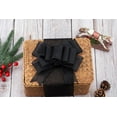 thumbnail image 4 of Joycrosso Burlap Wired Edge Ribbon 4 inch x 10 Yards, Black, Ideal for Crafting, Gift Wrapping, Wreath, Christmas Tree, and Rustic Wedding Decorations, 4 of 4