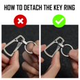 thumbnail image 3 of Titanium Carabiner Keychain Clip Quick Release EDC Key Holder Organizer with Key Ring Lightweight Durable Key Clip for Everyday Carry, 3 of 6