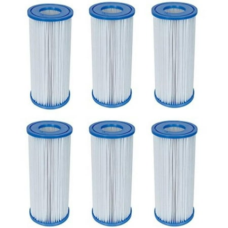 UPC 821808110001 product image for Bestway Swimming Pool Filter Pump Replacement Cartridge Type III 58012 (6 Pack) | upcitemdb.com