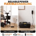 thumbnail image 3 of Havlo 4-Wheel Mobility Scooter for Seniors & Adults, 12.4-Mile Range, Removable Lithium Battery, Wider Adjustable Seat & Armrests, Foldable Electric Mobility Scooter for Everyday & Outdoor Use,Black, 3 of 12