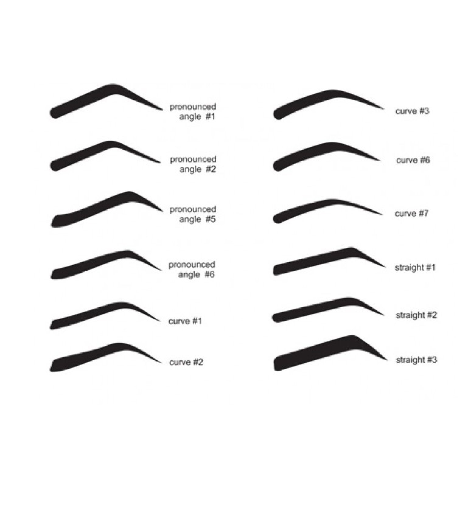 Eyebrow Stencils Reusable High Quality Plastic Molds (6 Models Includes) by Classic Beauty - Walmart.com eyebrow-stencils-kit-16-free-pdf-printables-printablee